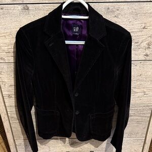 GAP Black Velvet Blazer